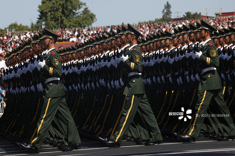 国庆60周年庆典:大阅兵之徒步方队